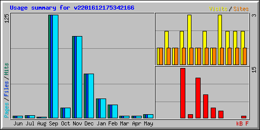 Usage summary for v2201612175342166